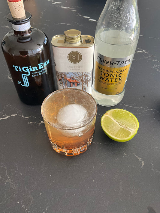 maple gin tonic