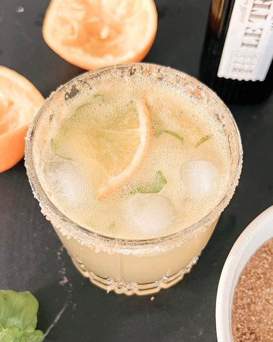 maple, orange, basil sour