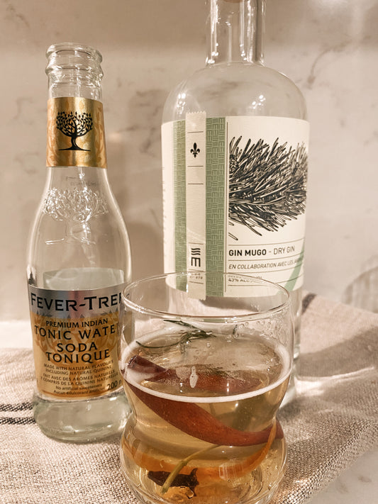 gin with maple syrup and tonic