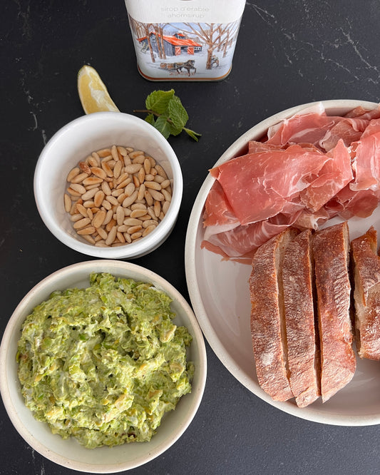 green peas and ricotta spread