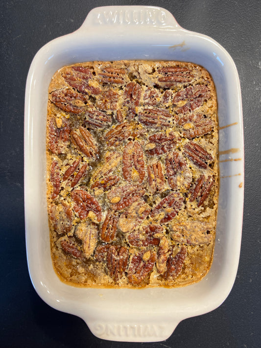 maple syrup and pecans dessert