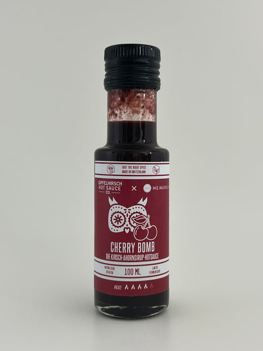 Gipfelhirsch x ME, MAPLE & I cherry and maple syrup hot sauce 100ml bottle
