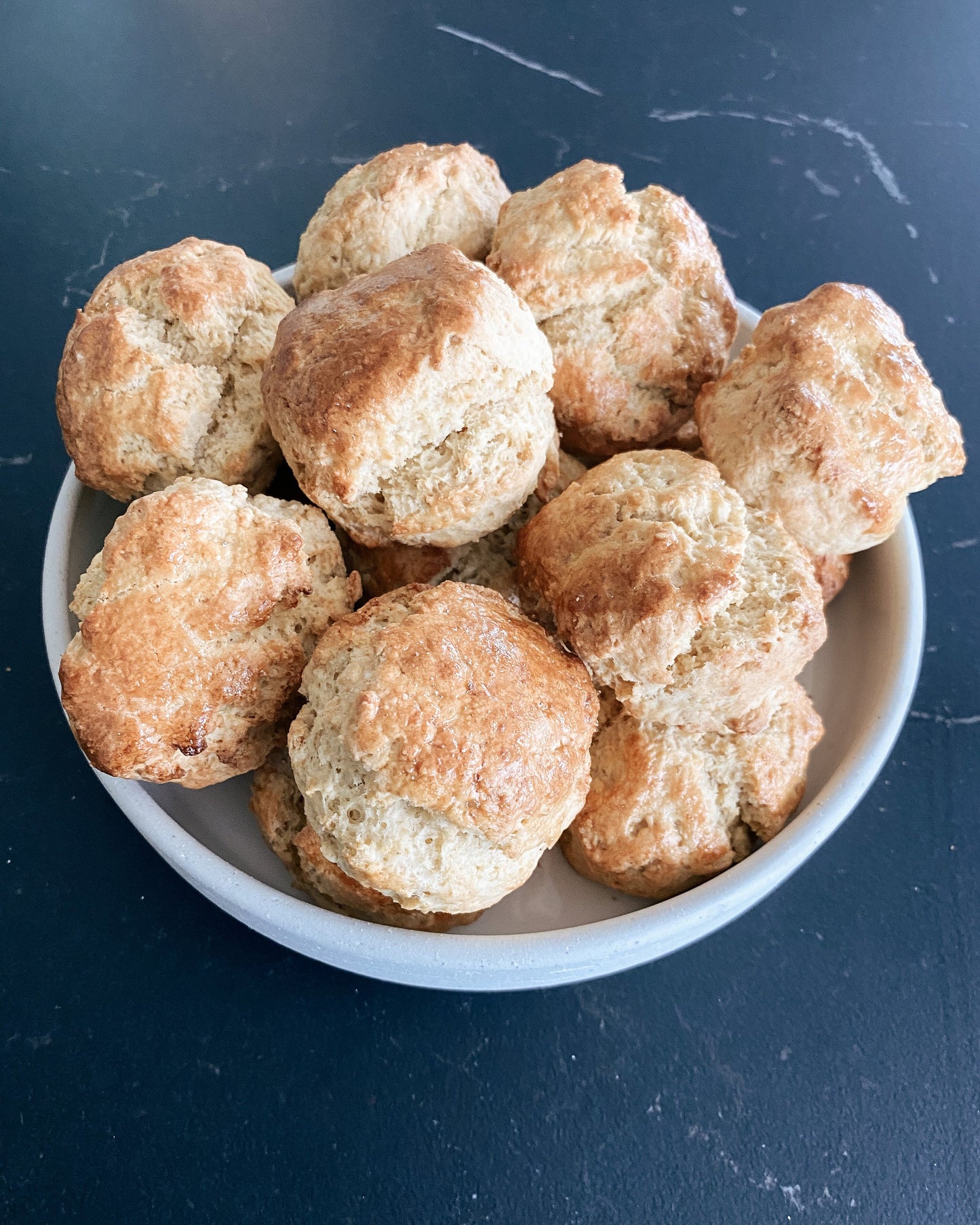 scone mix prepared and displayed in a nice plate