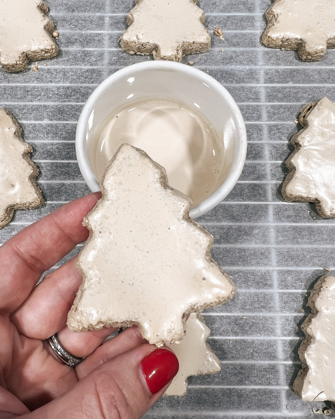 christmas cookies with maple syrup icing