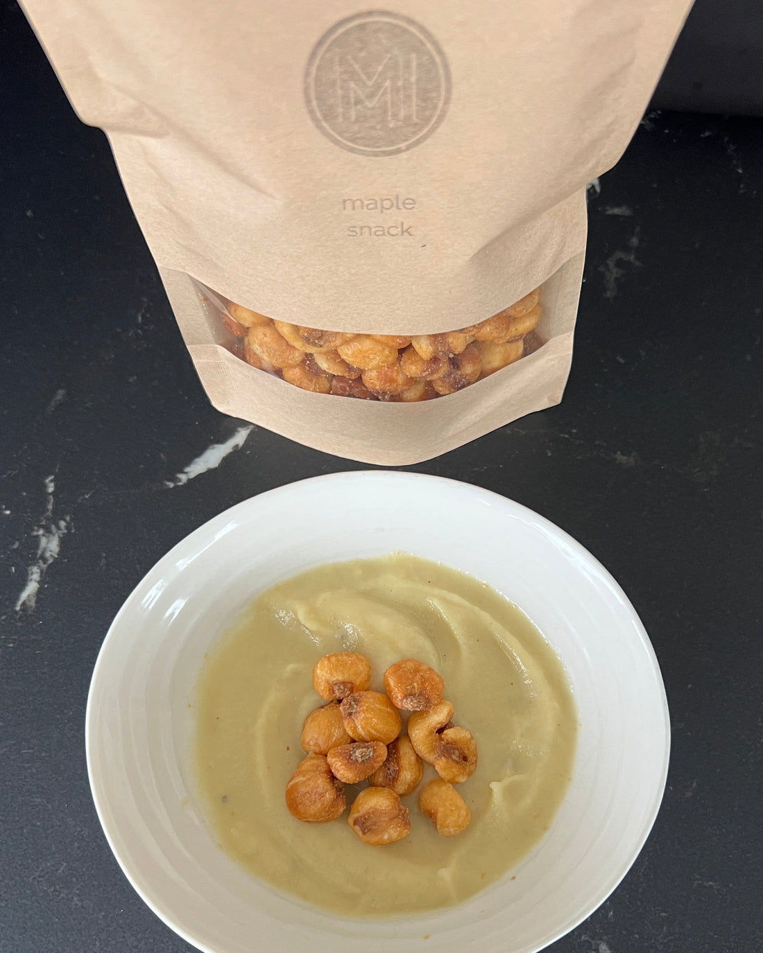 maple, ginger and root vegetables (parsnip, celeriac) soup