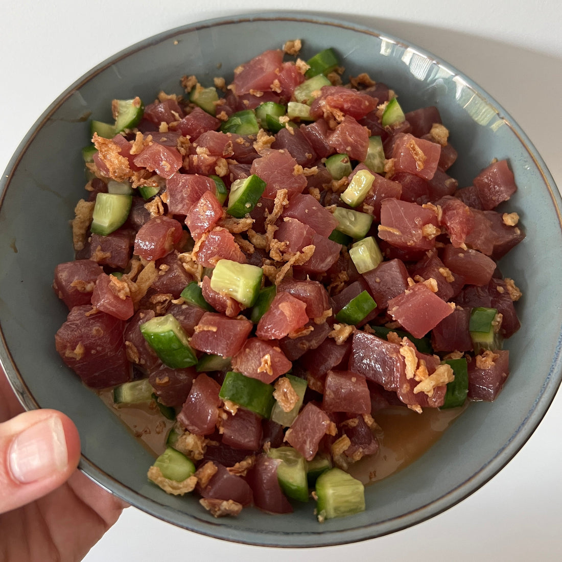 spicy maple tuna tartare