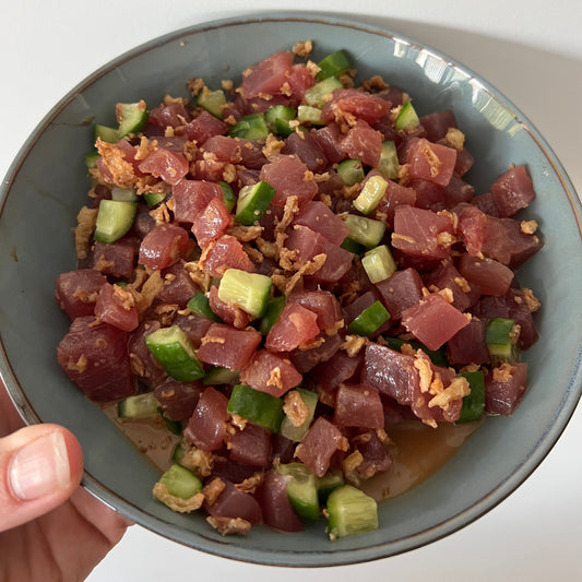 spicy maple tuna tartare