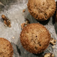3 small maple financiers on a baking paper 